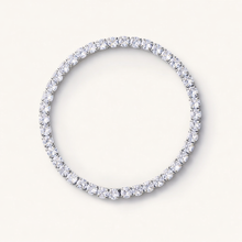 Load image into Gallery viewer, Elastic Tennis Bracelet- Silver
