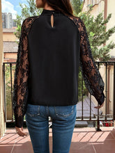 Load image into Gallery viewer, Keyhole Lace Blouse
