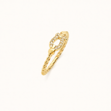 Load image into Gallery viewer, Mandy Gold Buckle Ring

