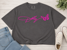 Load image into Gallery viewer, Dolly "Love is like a butterfly" Crop Tee
