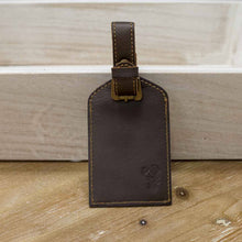 Load image into Gallery viewer, Deer Leather Luggage Tag
