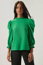 Load image into Gallery viewer, Go Getter-Puff Sleeve-Kelly Green
