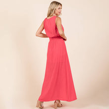 Load image into Gallery viewer, Malta-Linen Maxi Skirt Set-Fushia
