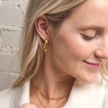Load image into Gallery viewer, Daphne Gold Hoops
