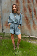 Load image into Gallery viewer, Carolina Comfy Romper - Gunmetal
