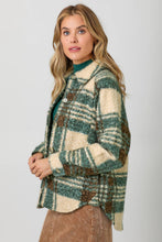 Load image into Gallery viewer, Green Plaid Shacket
