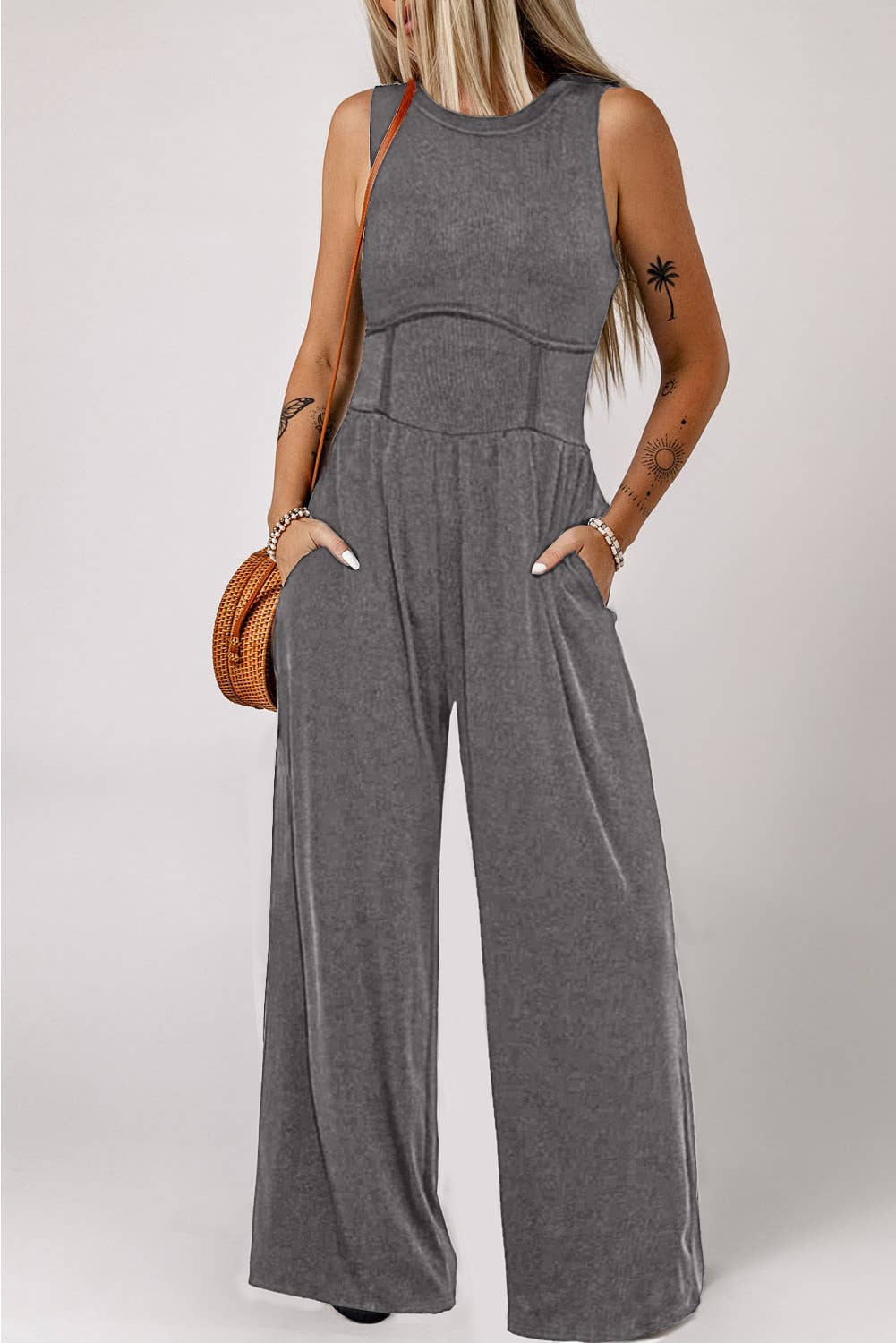 The Jennifer Jumpsuit-Grey