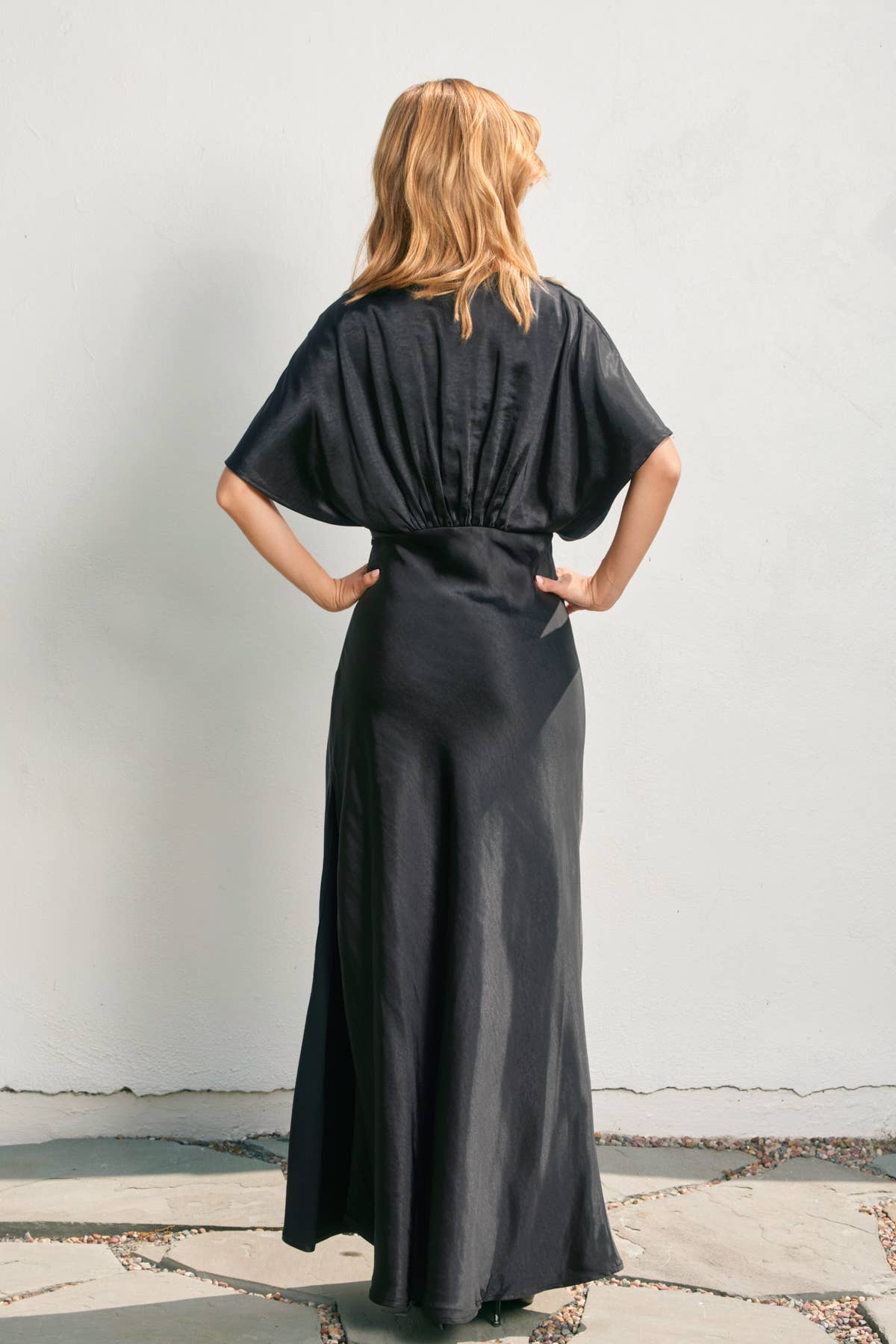 Expresso Blouson Maxi Dress