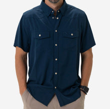 Load image into Gallery viewer, Performance Western Shirt - Navy
