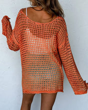 Load image into Gallery viewer, Crochet Bell Sleeve Sweater
