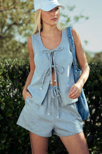 Load image into Gallery viewer, Darlin&#39;-Denim Shorts Set
