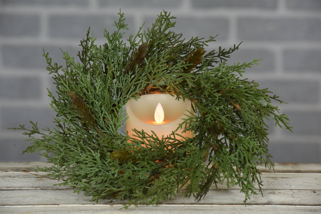 Cedar Candle Ring