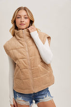 Load image into Gallery viewer, Quilted Puffer Vest-
