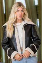 Load image into Gallery viewer, The Bomber-Faux Leather Jacket
