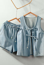 Load image into Gallery viewer, Darlin&#39;-Denim Shorts Set
