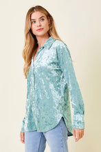 Load image into Gallery viewer, Velvet Shirt-Champagne
