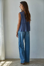 Load image into Gallery viewer, L9117 | Knit Rayon Spandex Jersey Round Neck Sleeveless Top: Chocolate / L
