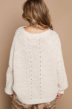 Load image into Gallery viewer, Aspen-Cable Knit Sweater-Almond
