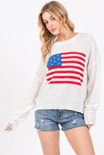 Load image into Gallery viewer, American Flag Sweater
