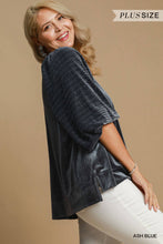 Load image into Gallery viewer, Velvet Top-Ash Blue
