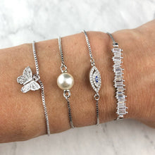 Load image into Gallery viewer, Diamond Bar Slider Bracelets
