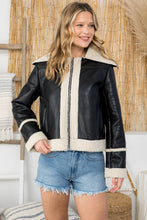 Load image into Gallery viewer, The Bomber-Faux Leather Jacket
