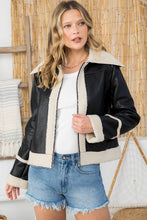 Load image into Gallery viewer, The Bomber-Faux Leather Jacket
