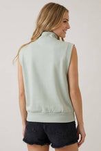 Load image into Gallery viewer, Ecru Luxe Scuba Half Zip
