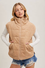 Load image into Gallery viewer, Quilted Puffer Vest-
