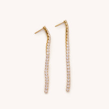 Load image into Gallery viewer, Tennis Chain Drop Earrings
