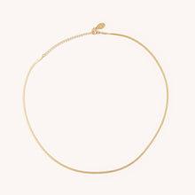 Load image into Gallery viewer, Micro Gold Herringbone Necklace
