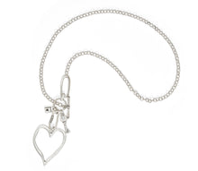 Load image into Gallery viewer, Handmade Big Heart Pewter Necklace - NN3553
