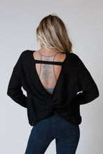 Load image into Gallery viewer, Flattering Open Back-Top - Black
