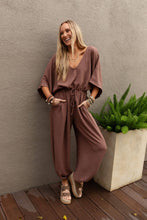 Load image into Gallery viewer, New Love-Relaxed Fit-Jumpsuit-Mocha
