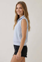 Load image into Gallery viewer, Ecru Luxe Scuba Half Zip
