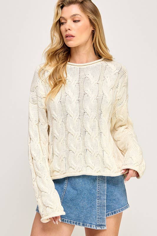 Aspen Cable Knit Sweater