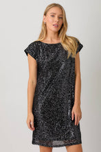 Load image into Gallery viewer, Cheers-Shift Dress-Black
