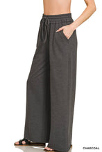 Load image into Gallery viewer, French Terry Wide Leg Sweatpants w/ Pockets - Zenana
