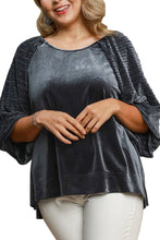 Load image into Gallery viewer, Velvet Top-Ash Blue
