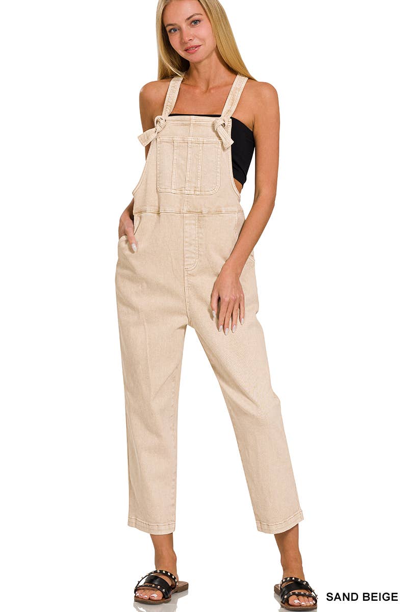 Over The Top-Overalls-Sand Beige