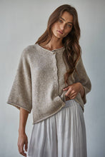 Load image into Gallery viewer, Sun's Down Quarter Sleeve Cardigan
