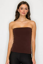 Load image into Gallery viewer, Long Tube Top:BROWN
