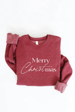 Load image into Gallery viewer, Merry Christmas-Cranberry Sweatshirt
