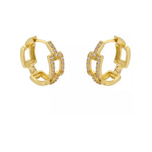 Load image into Gallery viewer, Dion Chain Link Hoops
