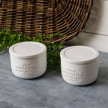 Load image into Gallery viewer, White Ceramic Salt &amp; Pepper Cellar

