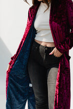 Load image into Gallery viewer, Wynonna-Velvet Duster-Wine
