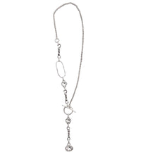 Load image into Gallery viewer, Pewter Crystal Necklace 3925
