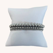 Load image into Gallery viewer, Waterproof Silver Ball Bracelets- small, medium or large

