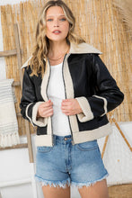 Load image into Gallery viewer, The Bomber-Faux Leather Jacket
