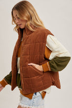 Load image into Gallery viewer, Quilted Puffer Vest-
